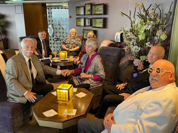 Getting together to enjoy the best the ship has to offer is part of our programming, but caregivers seem to really love our happy hours and wine tastings! Our group events really bring everyone together, and at the end of the cruise, it’s like we’re all one big happy travel family!