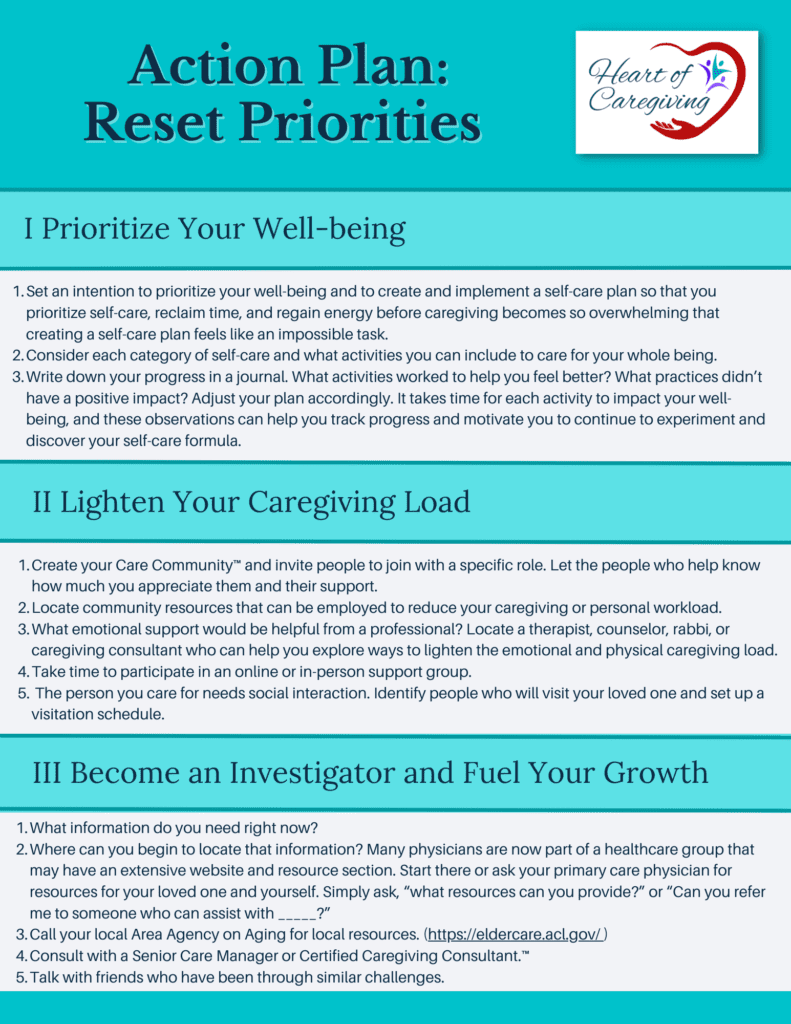 Action Plan Reset Priorities