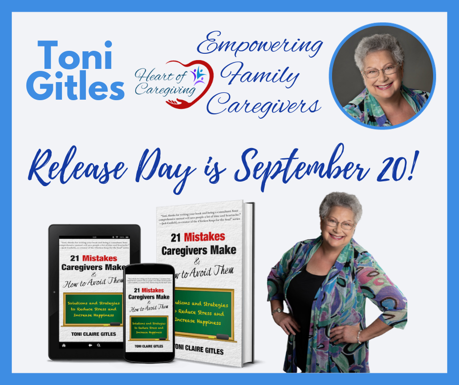 HOC Newsletter header with 21 Mistakes Caregivers Make & How to Avoid Them release date September 20