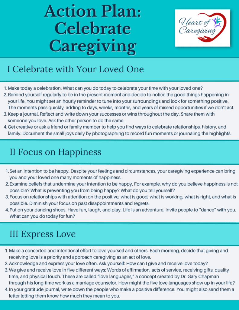 Celebrate Caregiving Action Plan